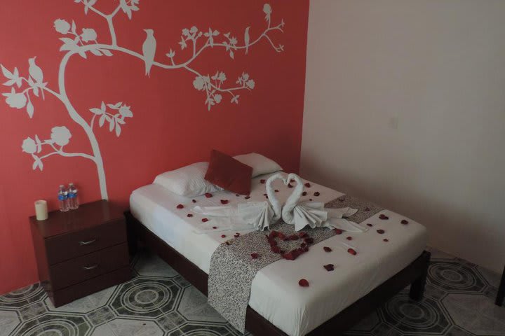 Room with romantic decoration