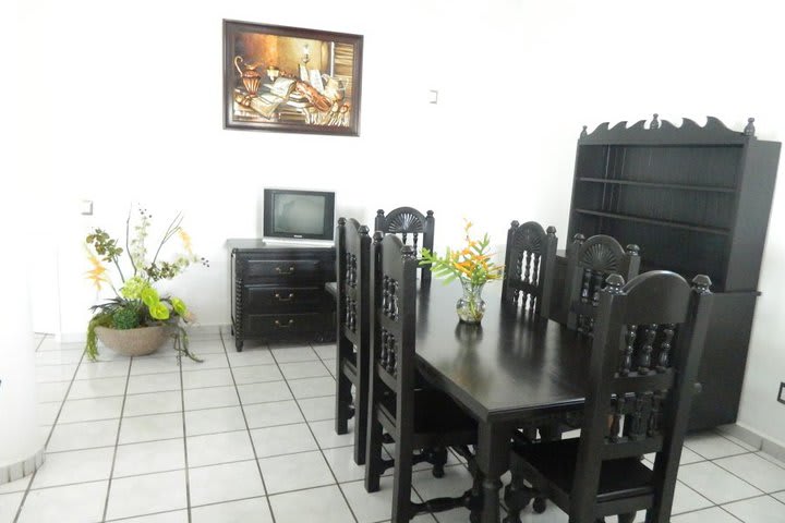 Dining area in a villa