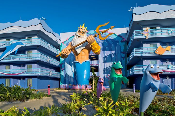 The Llittle Mermaid courtyard