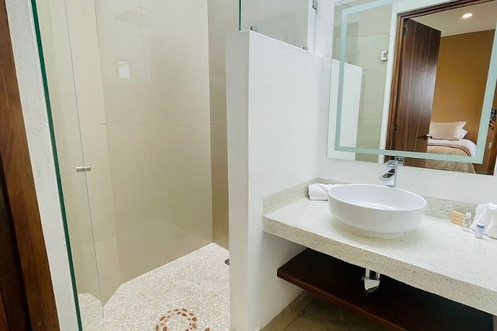 Interior de un baño privado