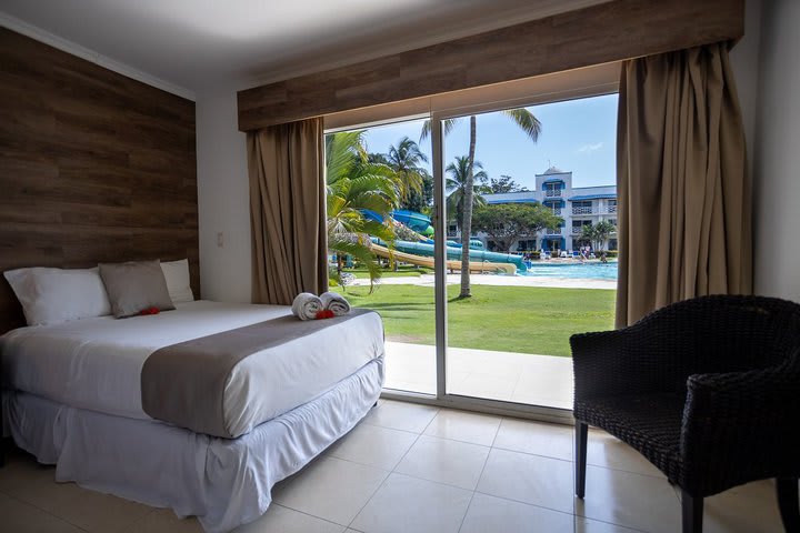 Guest room with pool view