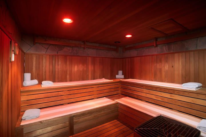 The Spa has a sauna