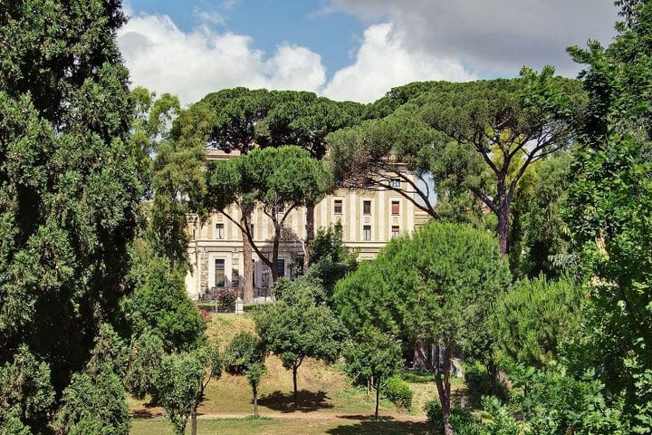 The Palazzo Carpegna hotel in Rome is surrounded by 7 hectares (17 acres ) of gardens