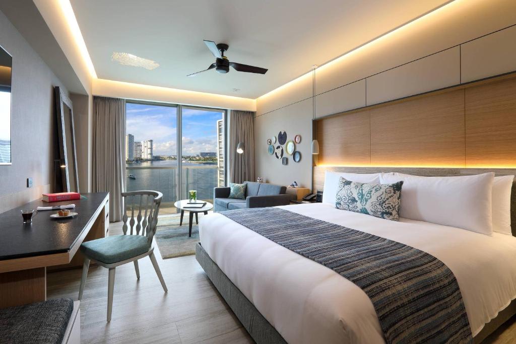 Habitación con vistas al puerto deportivo - Cama extragrande