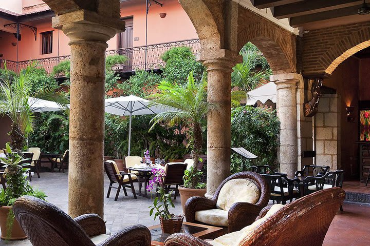 You can also enjoy your meals in the courtyard