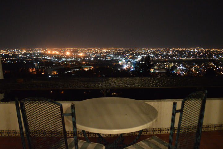 View of the city from the terrace