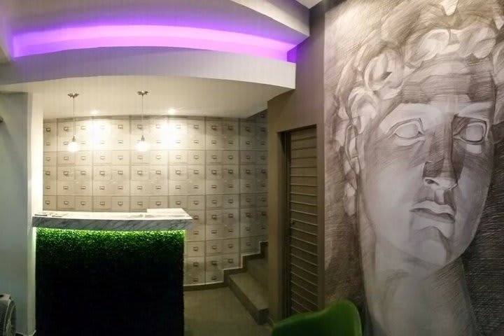 Front desk at the hotel