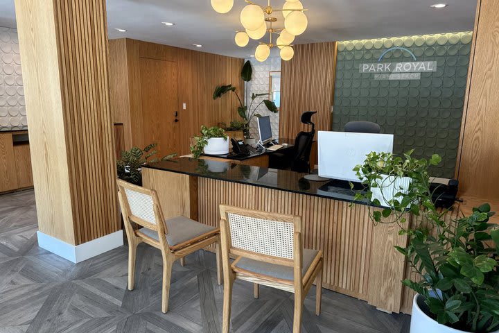 View of the front desk