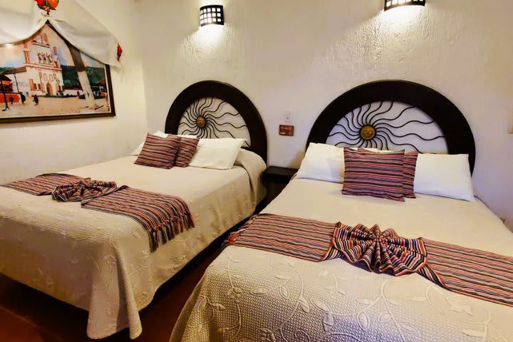 Habitación doble en este hotel en San Cristóbal de las casas