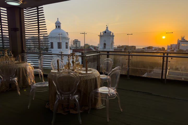 Atardecer en la terraza