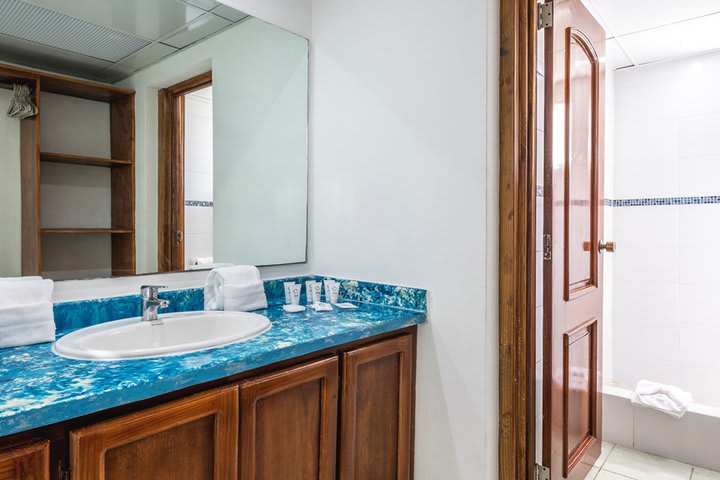 Interior de un baño privado