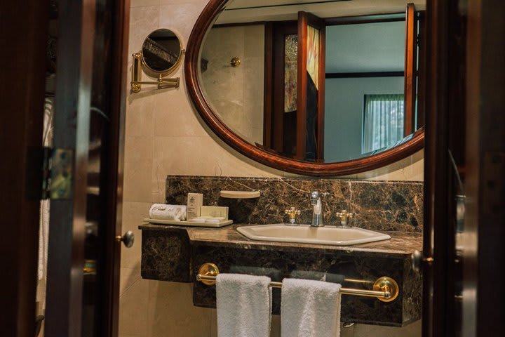 Bathroom in a suite