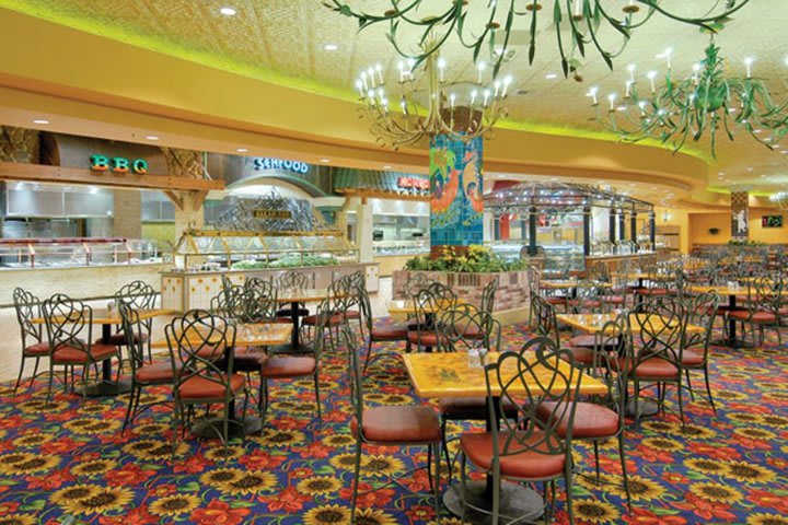 Interior view of the French Market Buffet restaurant