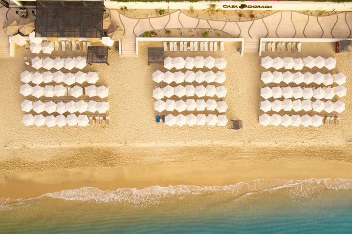 Beach at the hotel