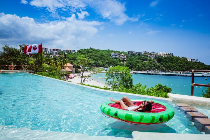 Vista de la piscina