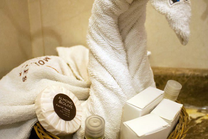 Bath amenities at the Morales Historical and Colonial Downtown Core