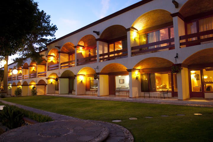 Facade of the Imperio de Angeles hotel in San Miguel de Allende