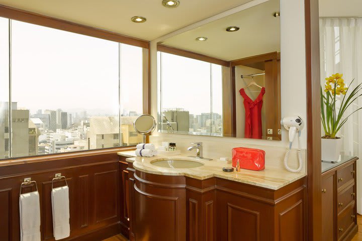 Private bathroom in a junior suite