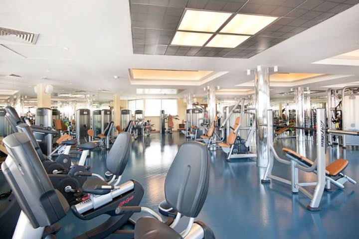 Fitness center at The Marmara hotel across from Taksim Square in Istanbul