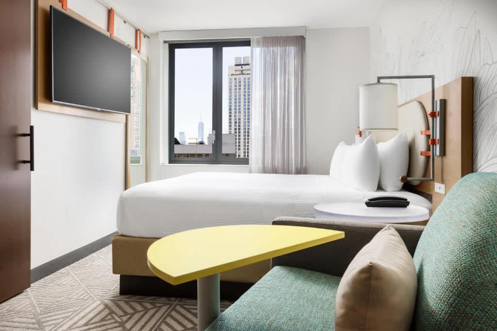 Habitación Estudio con cama extragrande y vistas a la ciudad