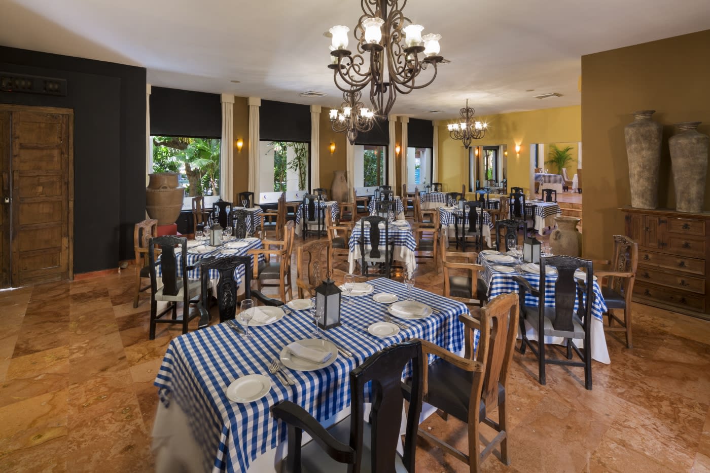 Interior of a restaurant