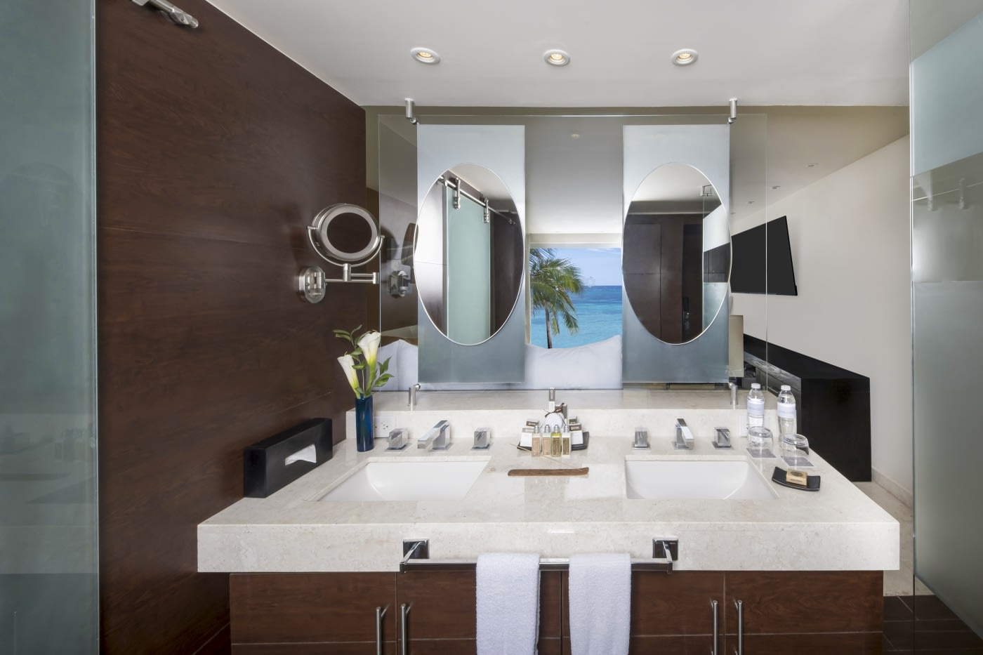 Bathroom in a suite