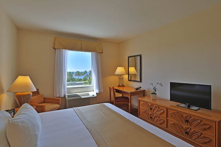 Guest rooms at the hotel are equipped with air conditioning