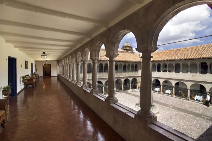 One of the courtyards at Hotel Palacio del Inka in Cusco
