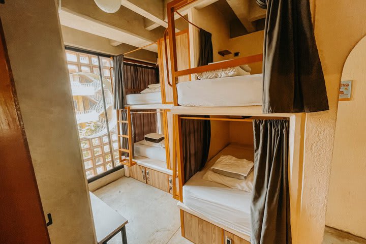 The hotel offers shared dormitories