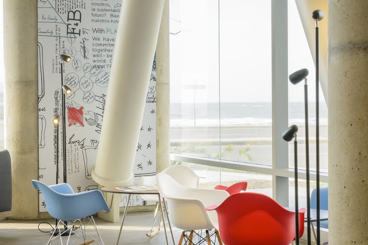 Sitting area in the lobby