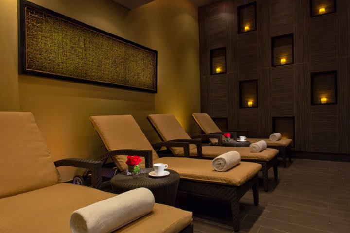 Sitting area of the Spa