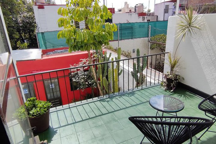 Balcony in a studio