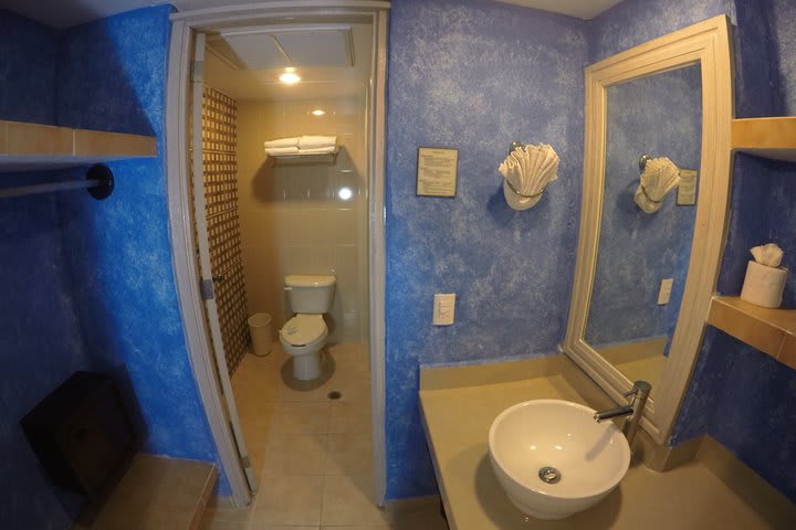 Private guest bathroom