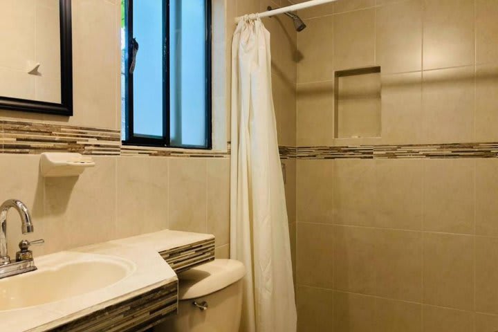 Interior de un baño privado