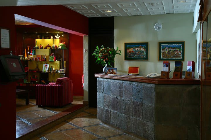 Front desk area