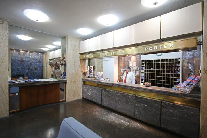 Front desk at Ionis, hotel in the historic center of Athens