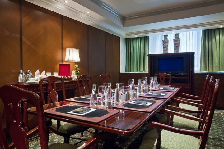 Boardroom with classical-style furniture