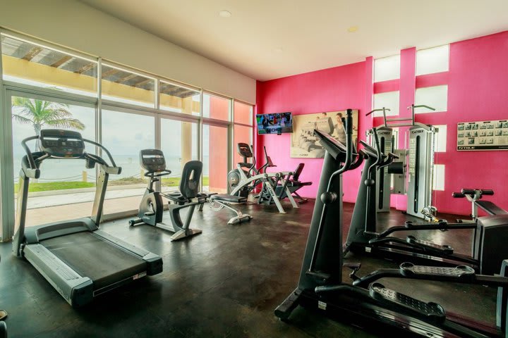 Equipment at the fitness center