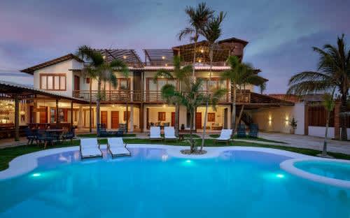 Villa con piscina y casa en Pousada Casa Zê - Praia do Preá, en Prea