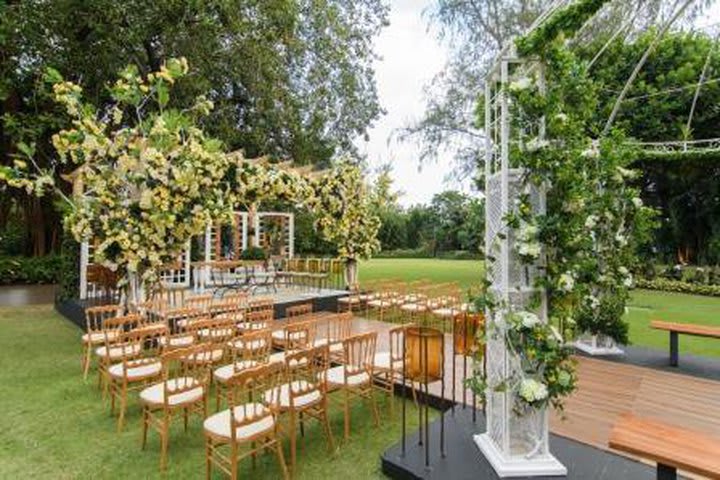 The hotel celebrates weddings