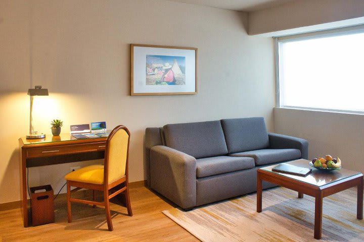 Sitting area in an apartment