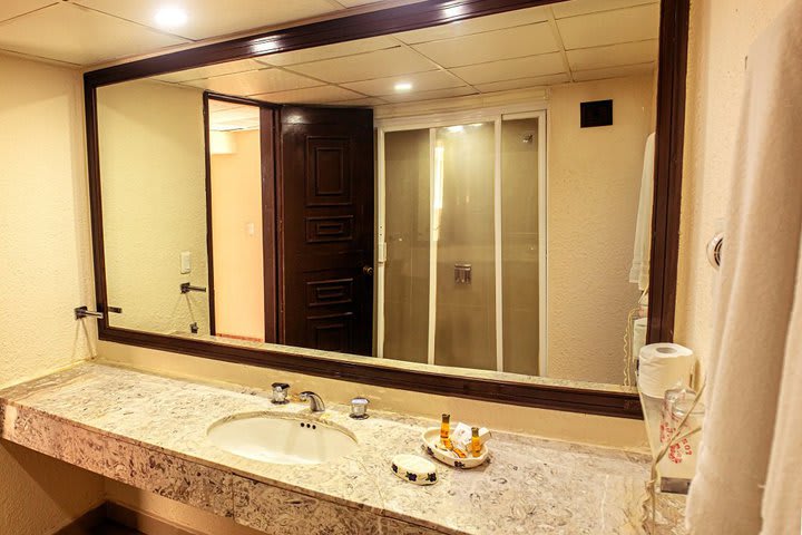 Bathroom in the family suite