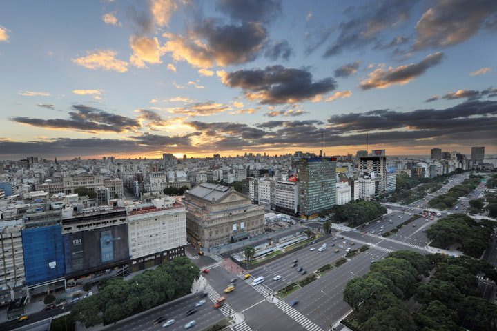 View from a guest room at the Panamericano Buenos Aires hotel