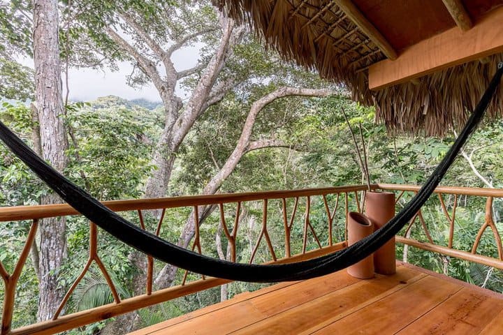 Balcony with hammock