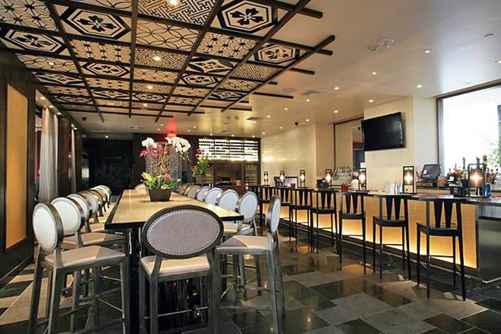 Gonpachi restaurant and bar at the Miyako Hybrid hotel in Torrance in the south of Los Angeles