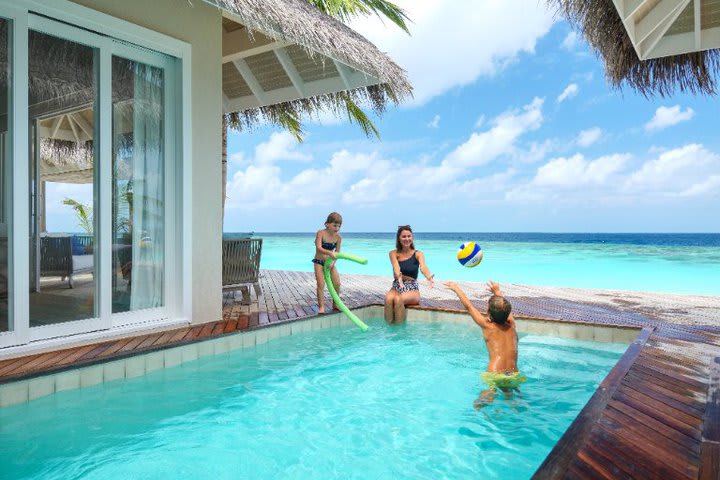 The pool of a suite with two bedrooms