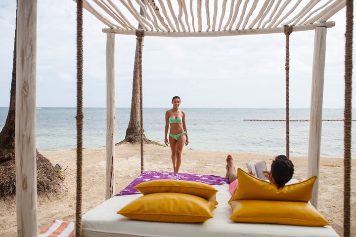 Balinese beds at the beach