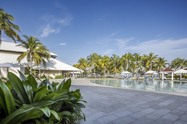 Vista de una piscina