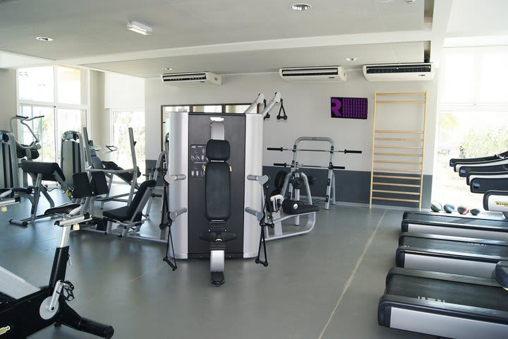 Equipped fitness center