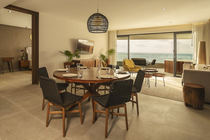 Dining area of a suite